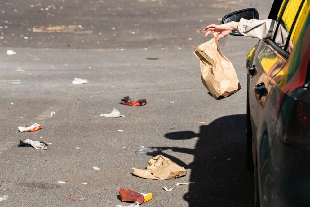 Visoke kazni za metanje smeti iz avta