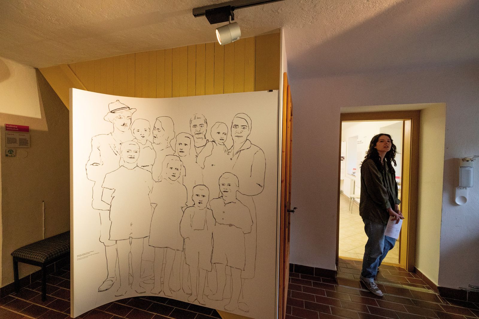 Portret družine SadovnikKogoj v muzeju na Peršmanovi domačij