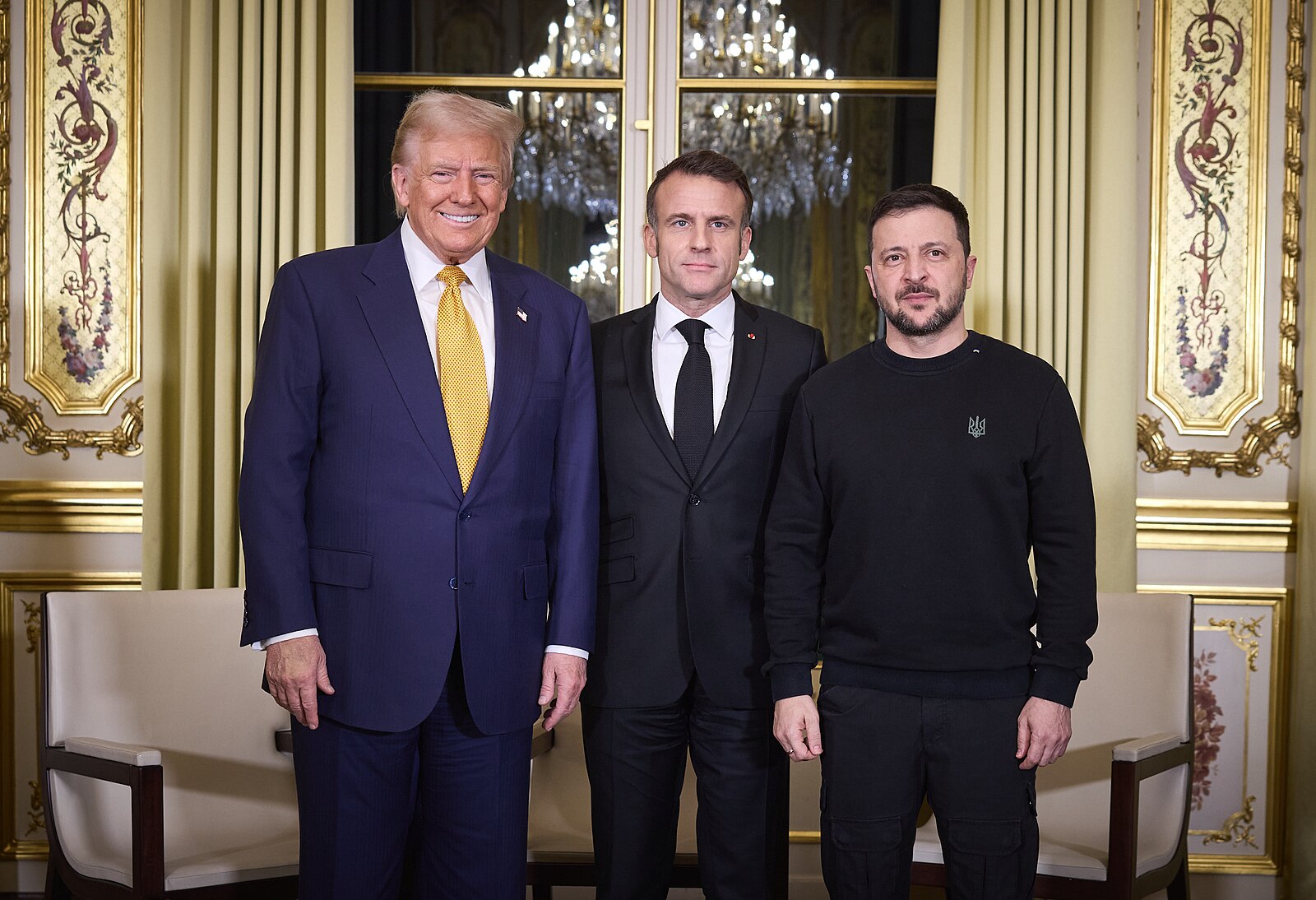 Trump, Macron in Zelenski