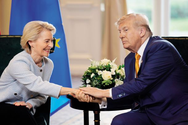 Igra moči, ne argumentov: Urslula von der Leyen in Donald Trump na zadnjem srečanju na Škotskem