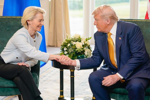 Ursula von der Leyen in Donald Trump