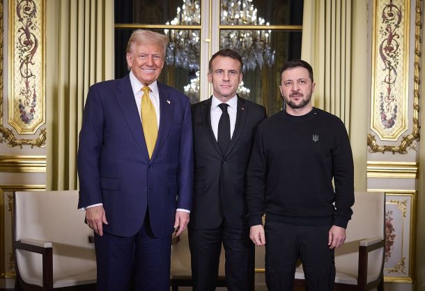 Trump, Macron in Zelenski