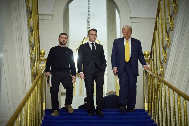 Zelenski, Macron in Trump