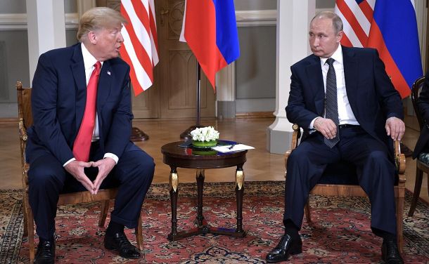 Predsednik ZDA Donald Trump in ruski predsednik Vladimir Putin sta se v Moskvi srečala že v času Trumpovega prvega predsedniškega mandata leta 2018