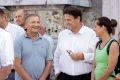 Karl Erjavec in Pavle Rupar pri maši na veliki šmaren na Brezjah