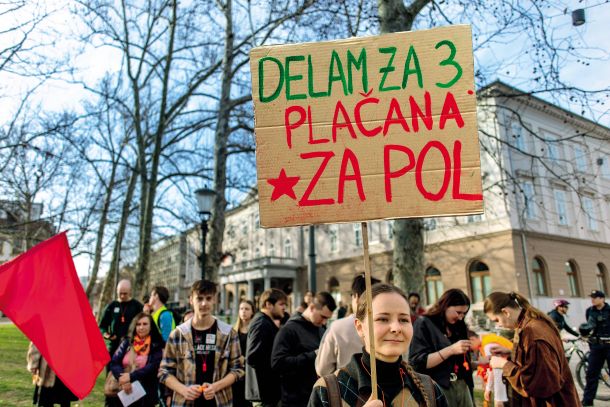 Protest ob dnevu žena 