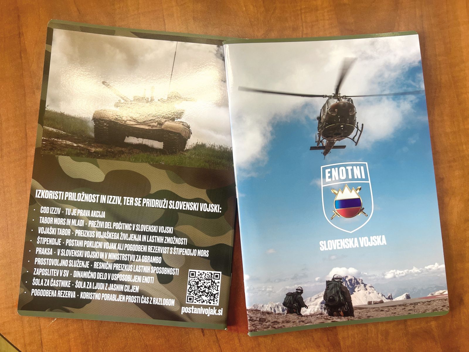 Vojaški zvezki za naše šolarje