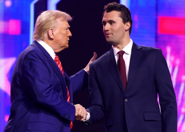Donald Trump in Charlie Kirk