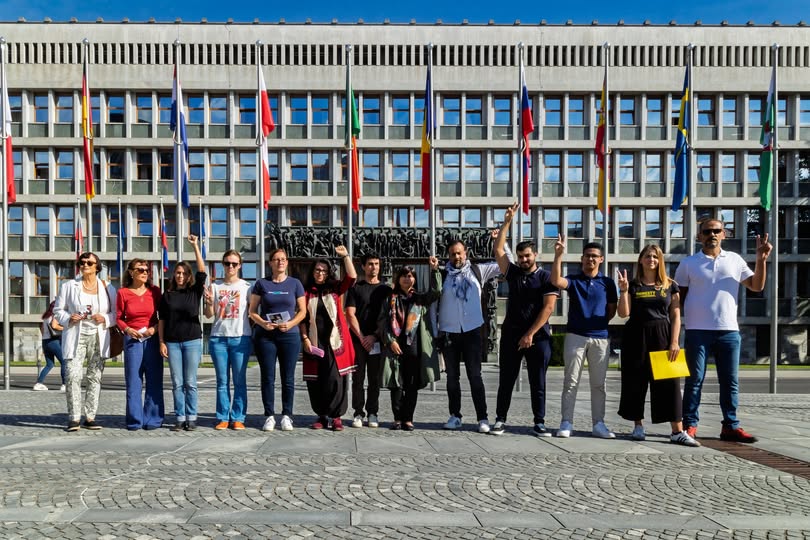 Novinarska konferenca ob predstavitvi peticije na Trgu republike v Ljubljani