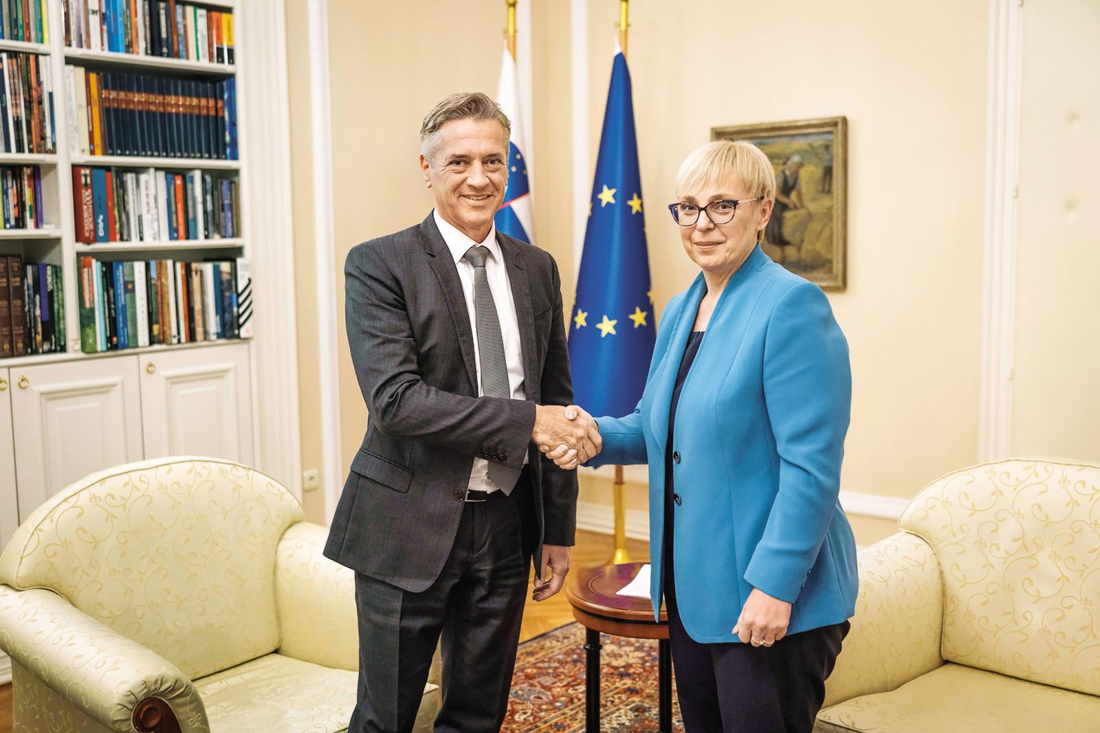 Permanentna prijatelja in nasprotnika: predsednik vlade Robert Golob in predsednica republike Nataša Pirc Musar