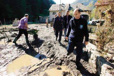 Janez Janša v Železnikih septembra 2007