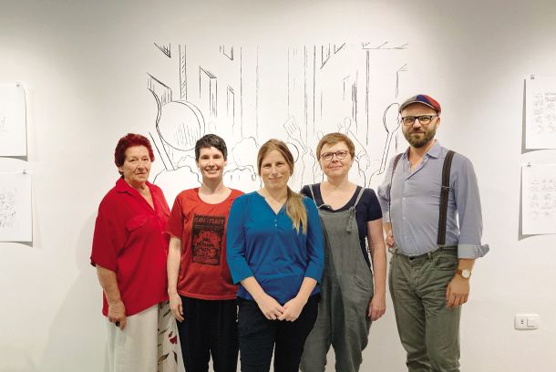 Vesna Bukovec in Ana Čigon: Delo v nastajanju. Varljivi delovni čas; razstava in pogovor, Galerija Meduza, KP