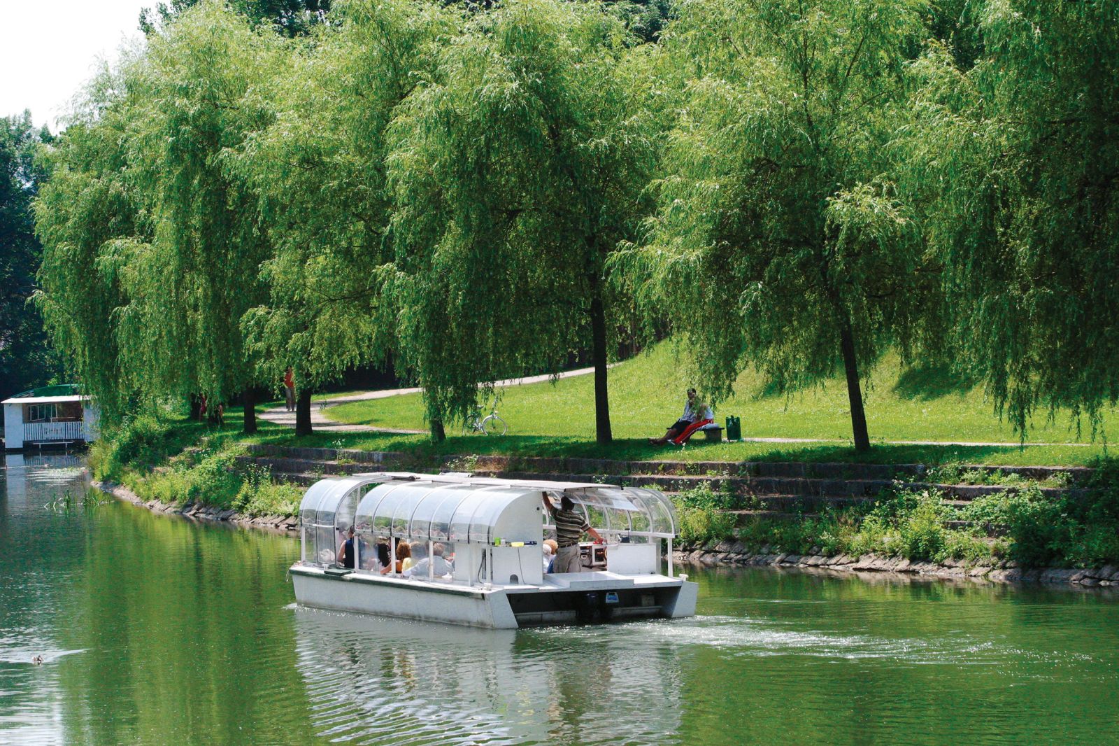 Ljubljanski vaporetto pri Špici 