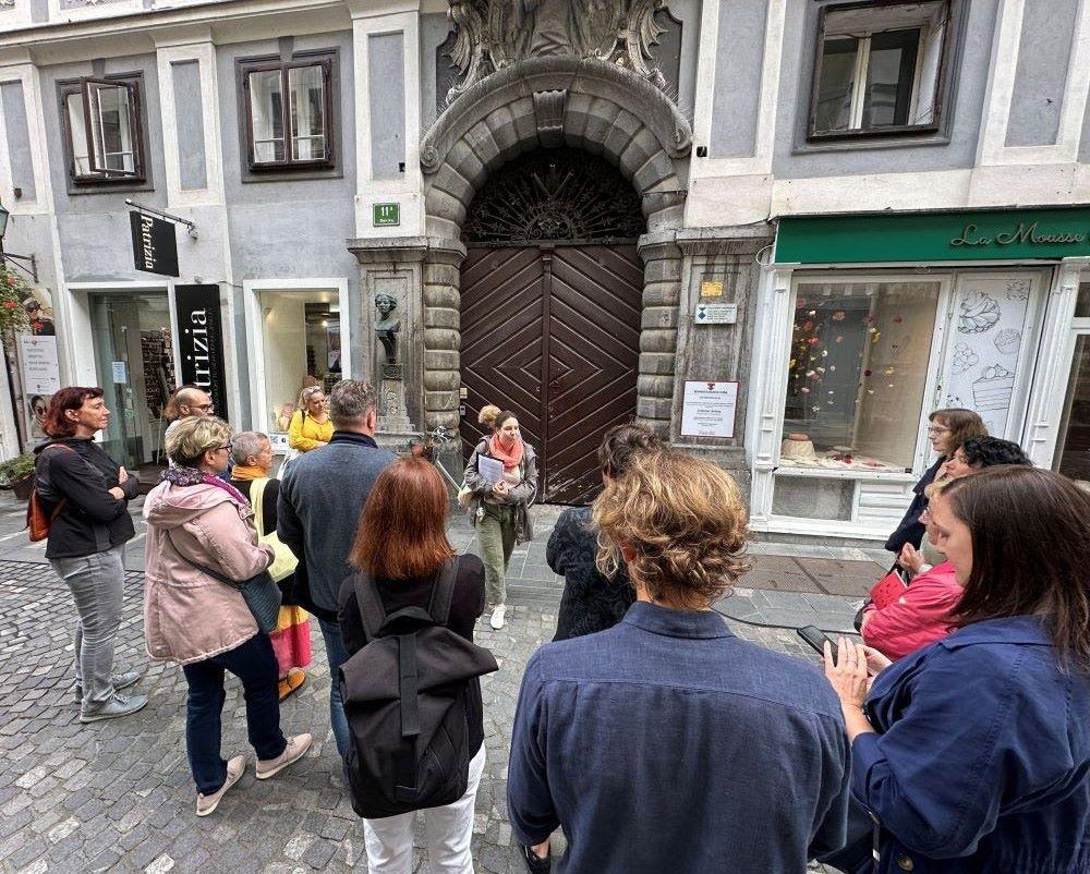 Utrinek s prevajalske poti po Ljubljani