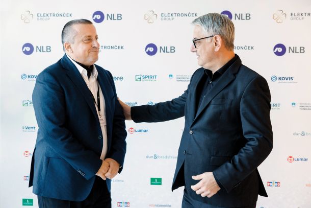 Država je, kljub krikom in tarnanju gospodarstvenikov, dejansko njihova močna zaveznica. (Na fotografiji Joc Pečečnik, predsednik Kluba slovenskih podjetnikov, in gospodarski minister Matjaž Han) 