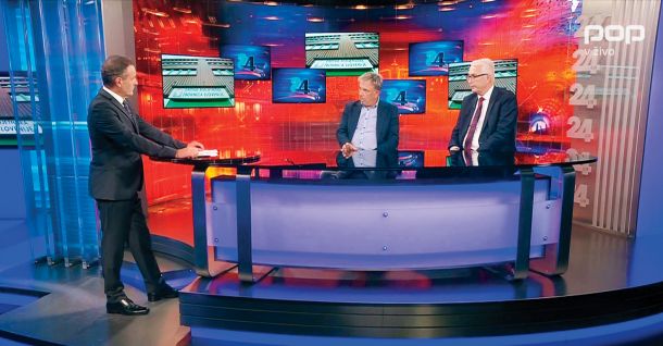 Uroš Slak, Andrej Zorko in Mitja Gorenšček v oddaji 24ur zvečer 