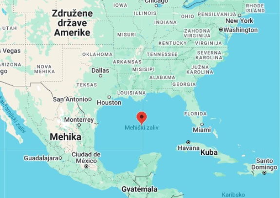 Google bo Mehiški zaliv na zemljevidu preimenoval v Ameriški zaliv