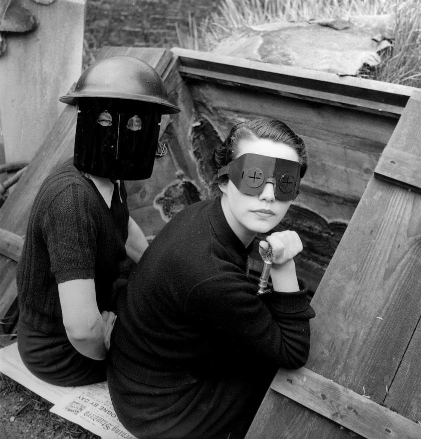 Lee Miller: Fire Masks, Downshire Hill, London 1941