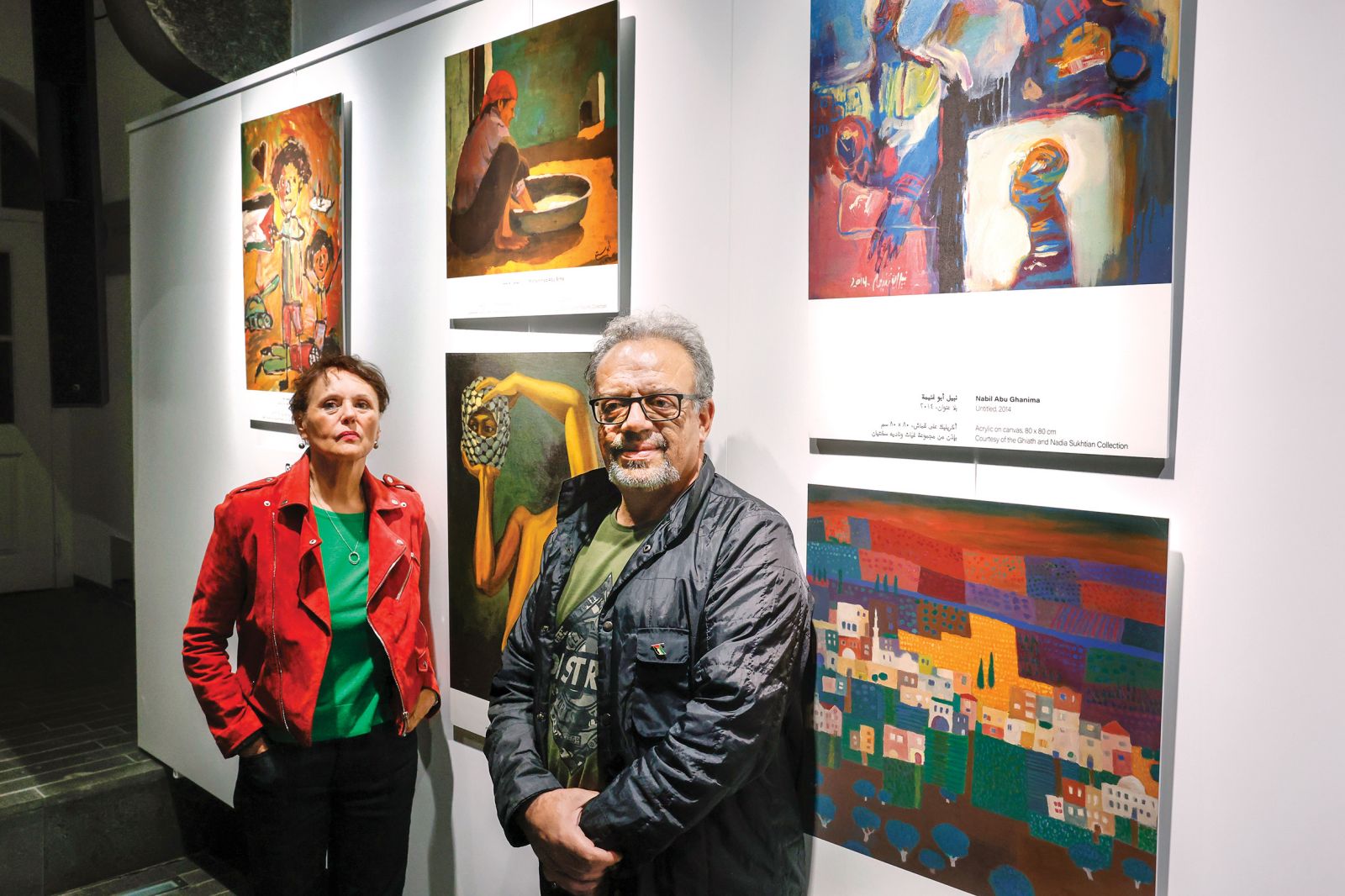 Zgodba o Gazi ostaja; odprtje razstave z branjem palestinske poezije v izvedbi Drage Potočnjak in Mohameda Abdula Munema, Atrij ZRC, LJ | Borut Krajnc