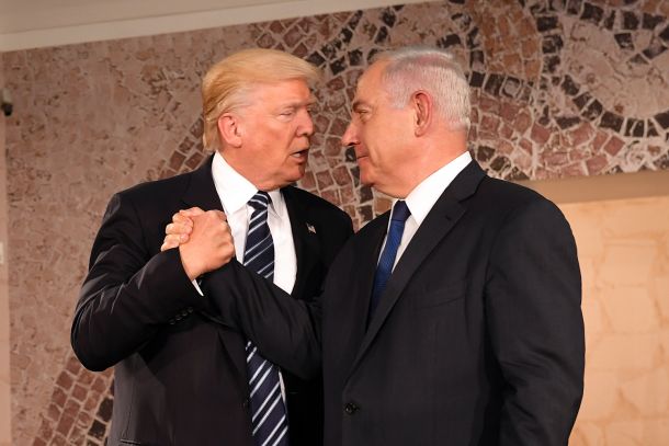 Predsednik ZDA Donald Trump in izraelski premier Benjamin Netanjahu