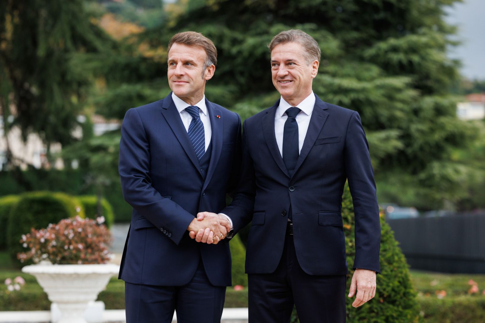 Francoski premier Macron v Sloveniji