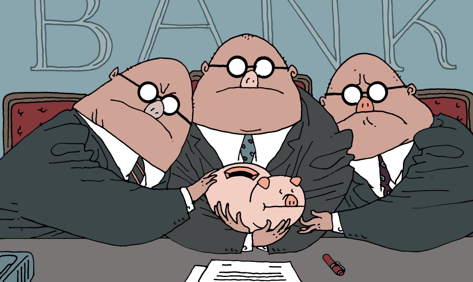 Banke se delajo Francoze