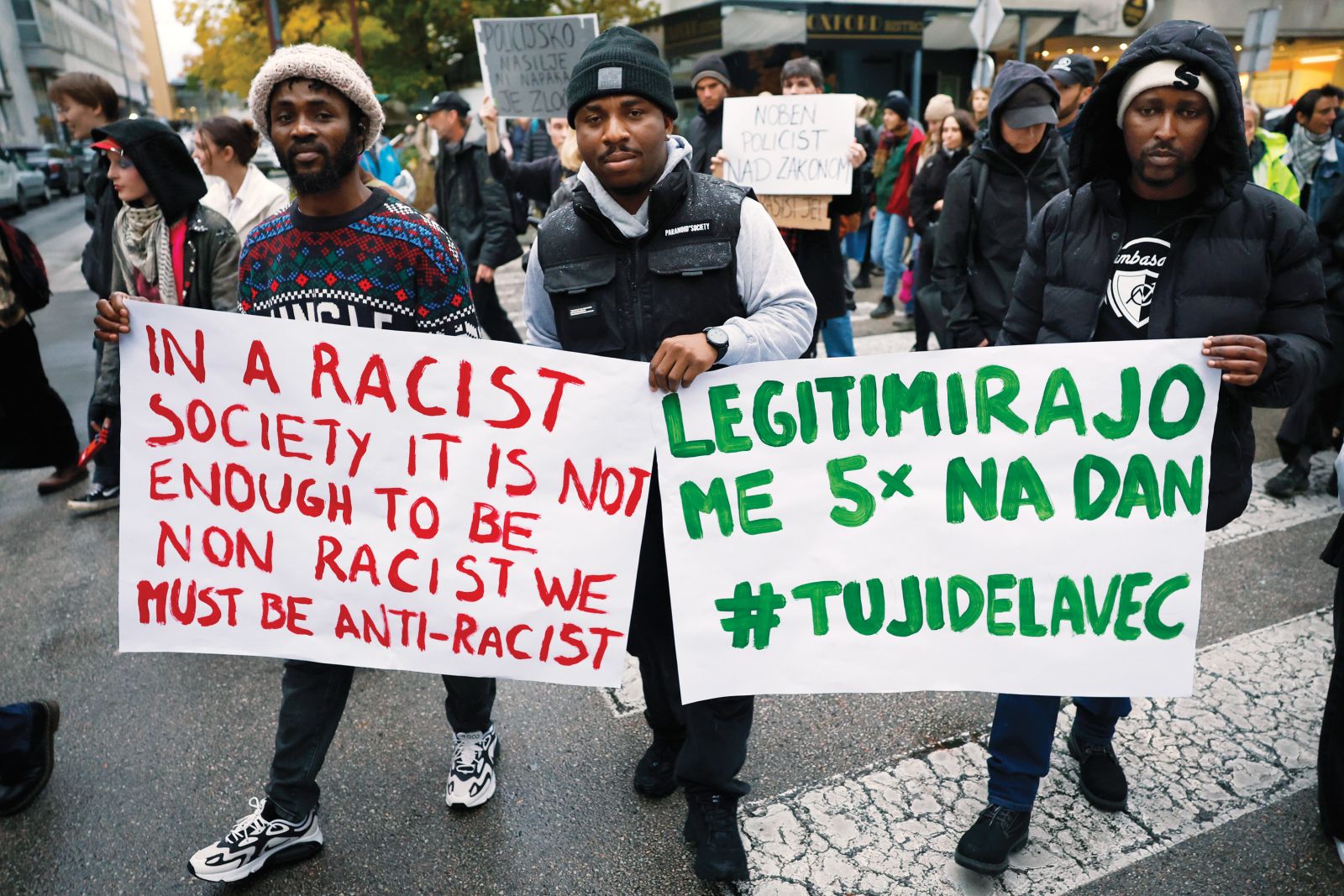 Protest zaradi policijskega nasilja nad tujim delavcem | Borut Krajnc