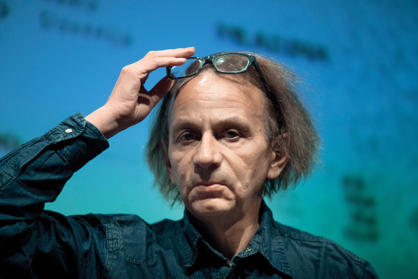 Michel Houellebecq leta 2014 v Kinu Šiška