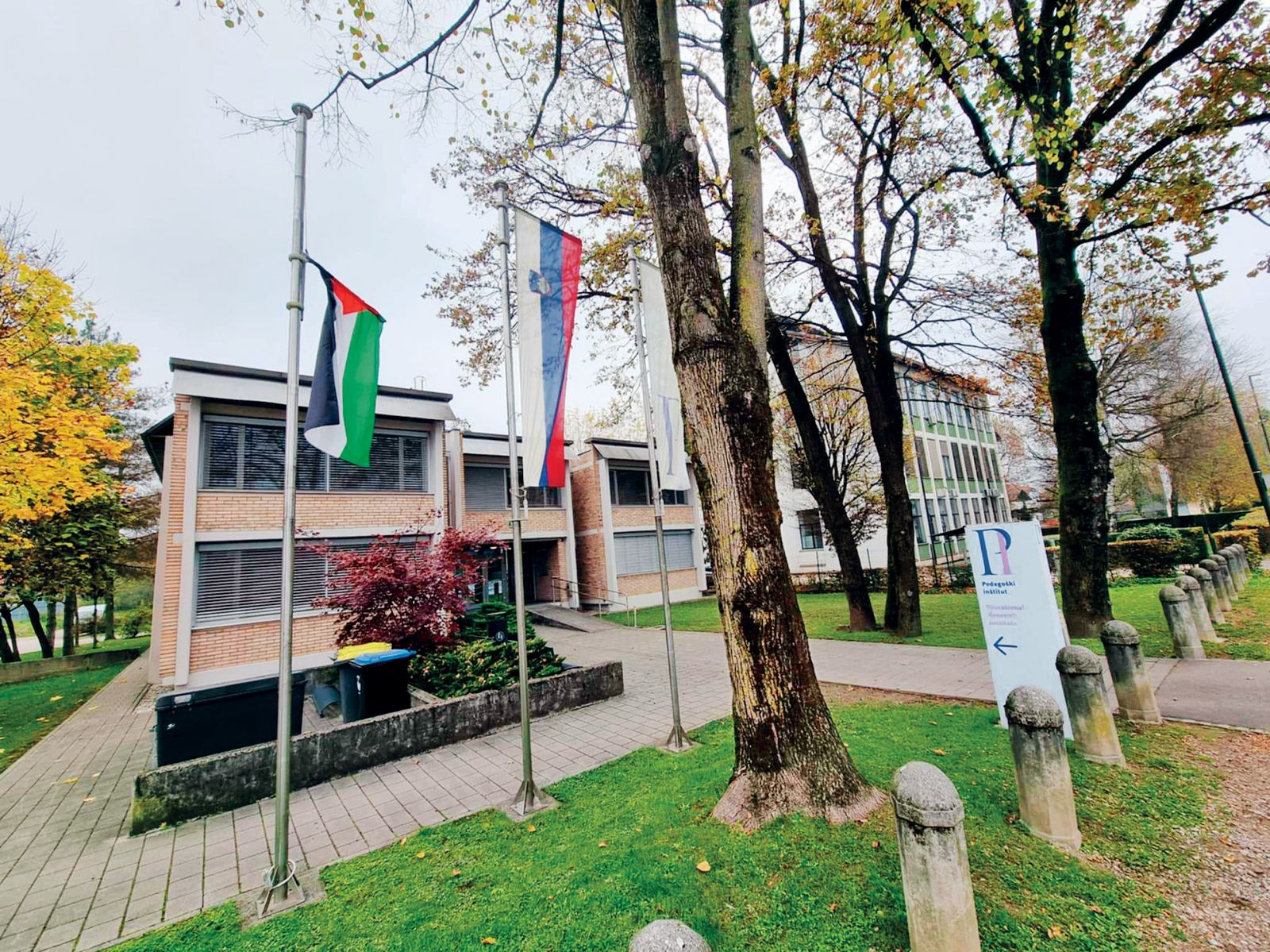 Globa zaradi palestinske zastave