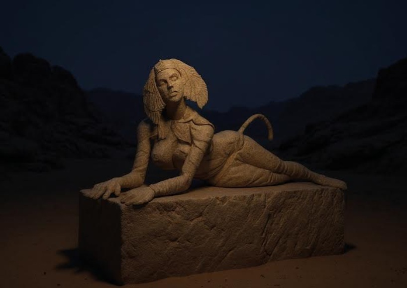 Liki, preobraženi v propadajoče antične skulpture