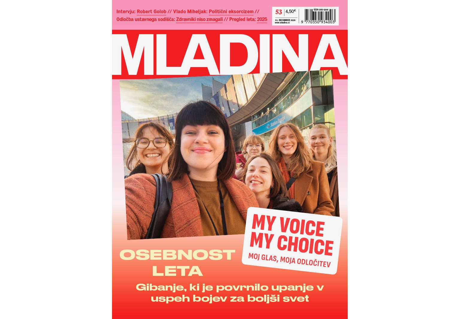 Naslovnica nove Mladine / OSEBNOST LETA