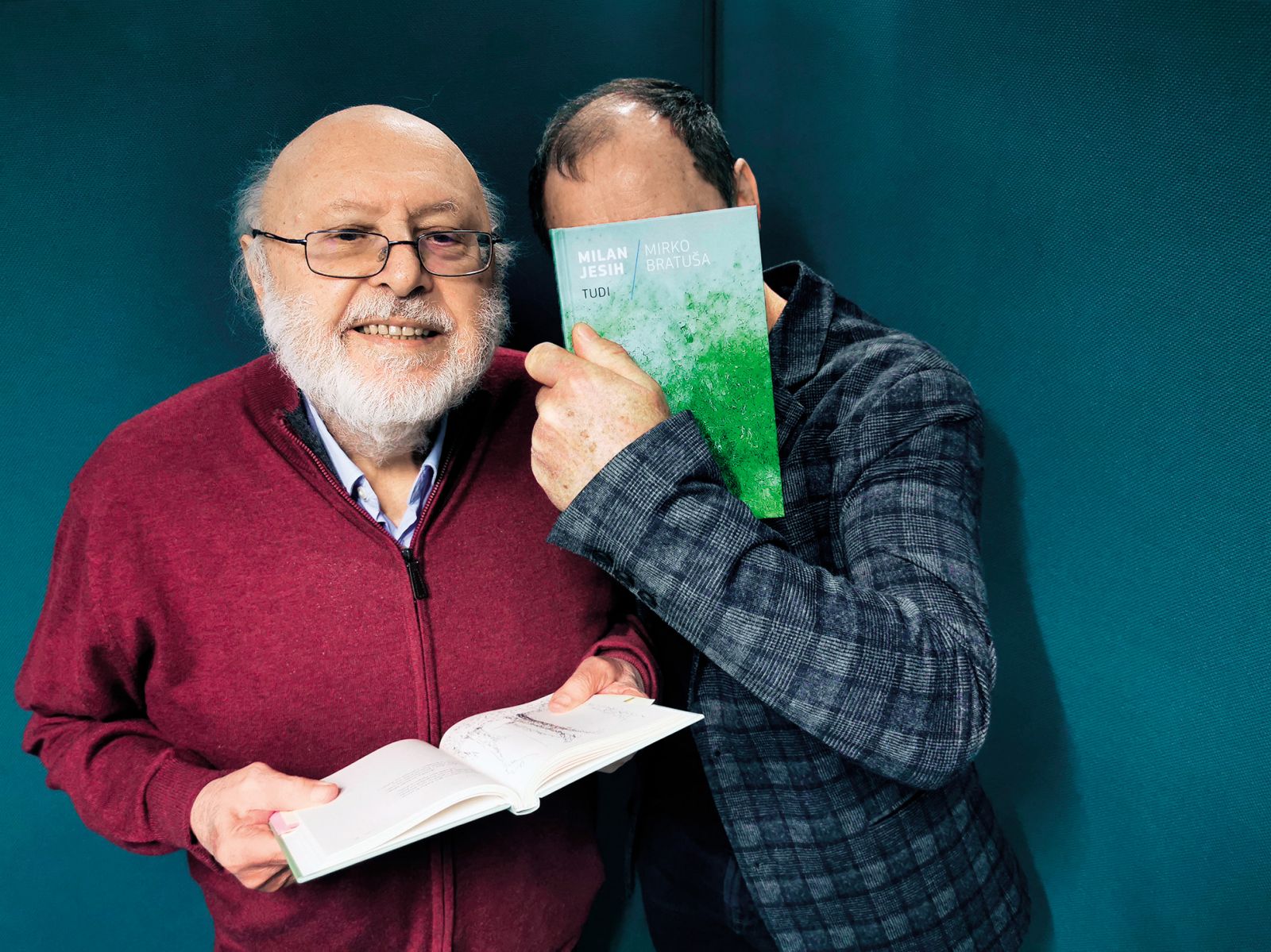 Milan Jesih in Mirko Bratuša: Tudi; predstavitev knjige s Tatjano Pregl Kobe, Goga, Knjižnica Bežigrad, LJ | Borut Krajnc