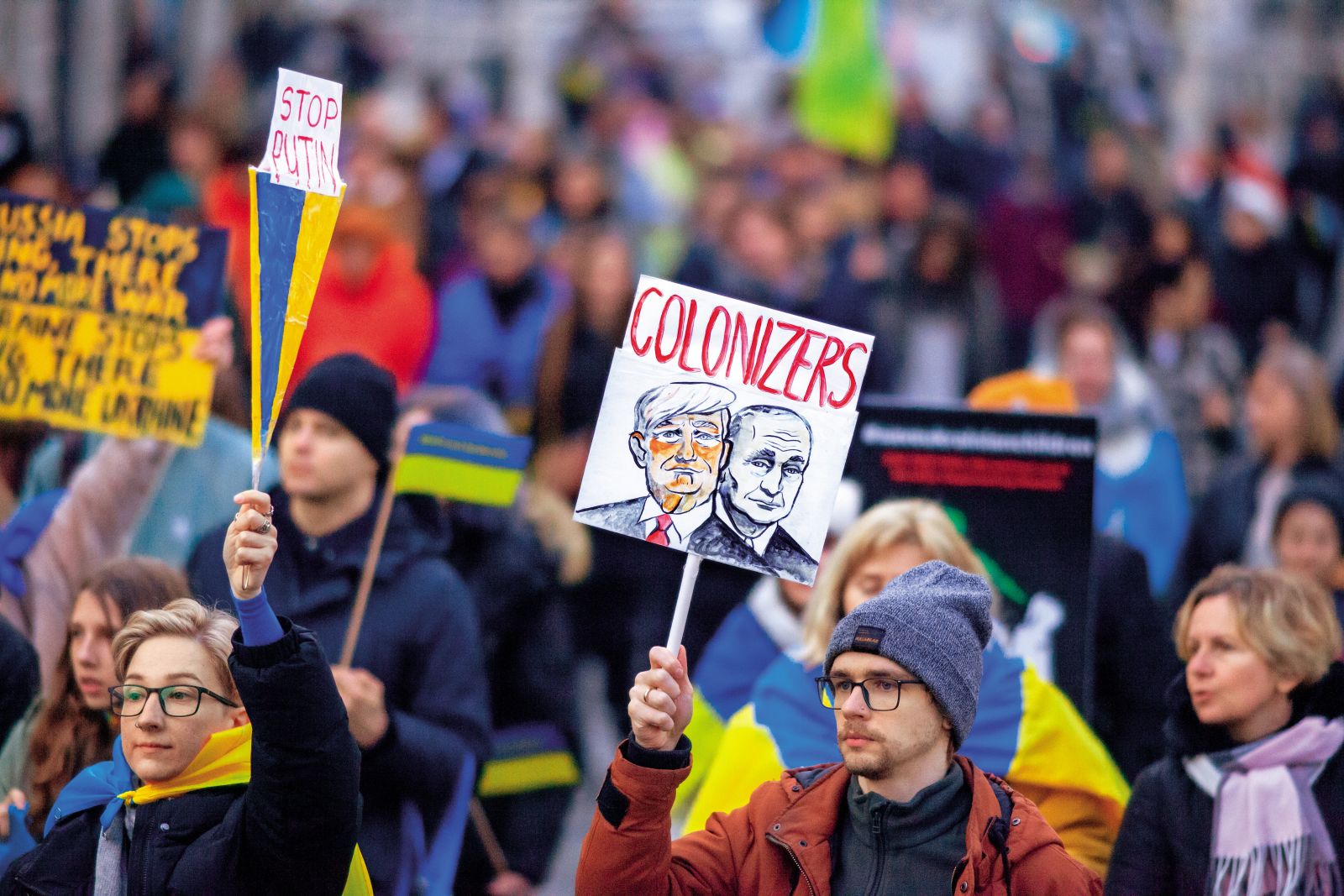 Shod v podporo Ukrajini na dan tretje obletnice začetka vojne | Gašper Lešnik