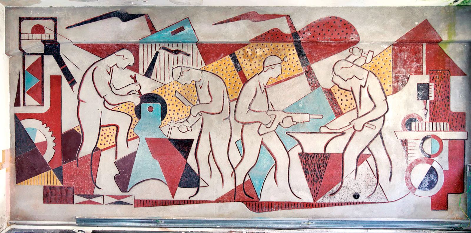 Ko so želeli leta 2019 porušiti stavbo Strojne tovarne Trbovlje in s tem tudi sgrafitto Maksa Kavčiča, leta 1953 ustvarjen za sejno sobo, se je lokalno prebivalstvo njegovemu uničenju uprlo in umetnino rešilo. Danes novo življenje živi v Delavskem domu Trbovlje.