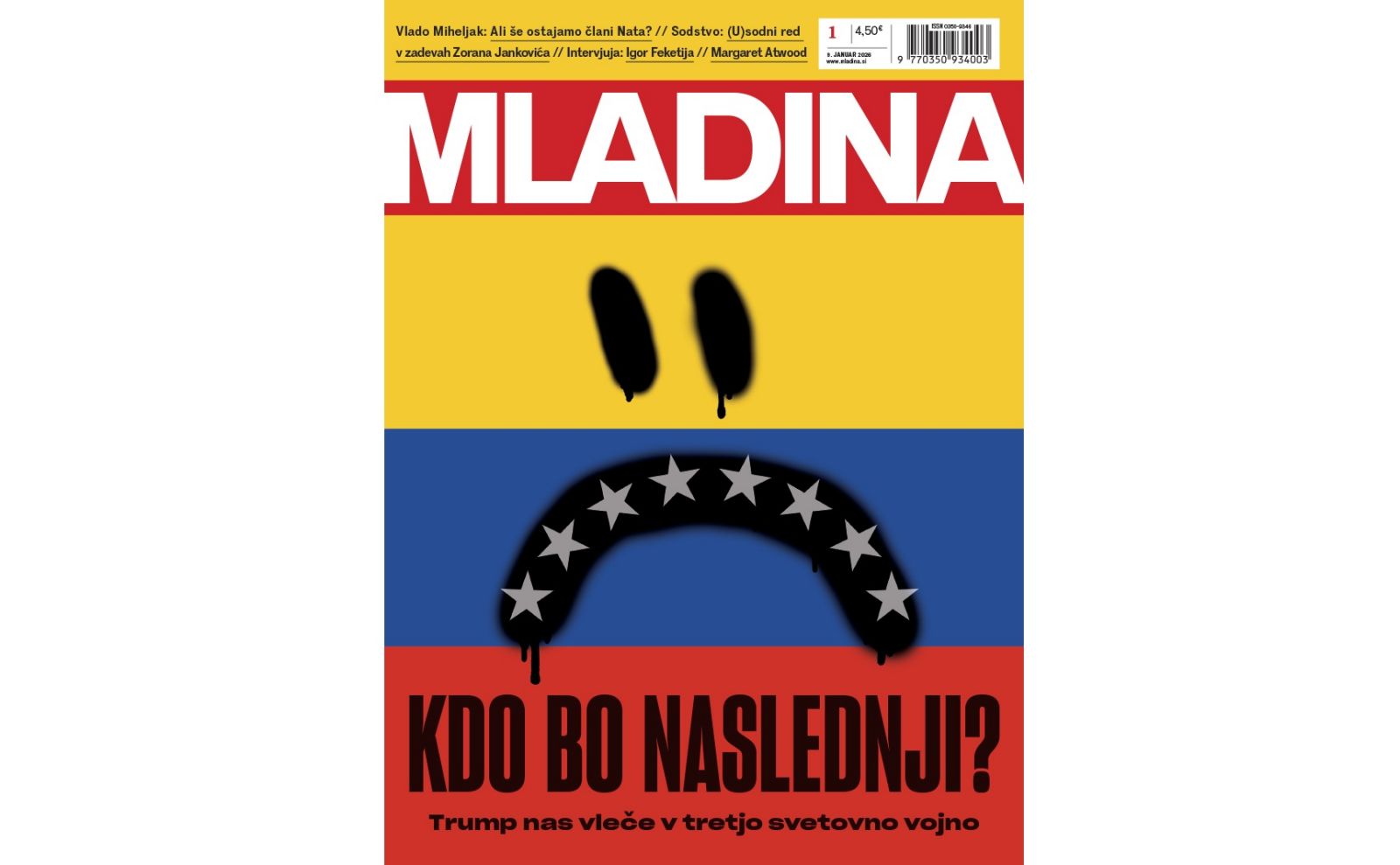 Naslovnica nove Mladine / KDO BO NASLEDNJI?