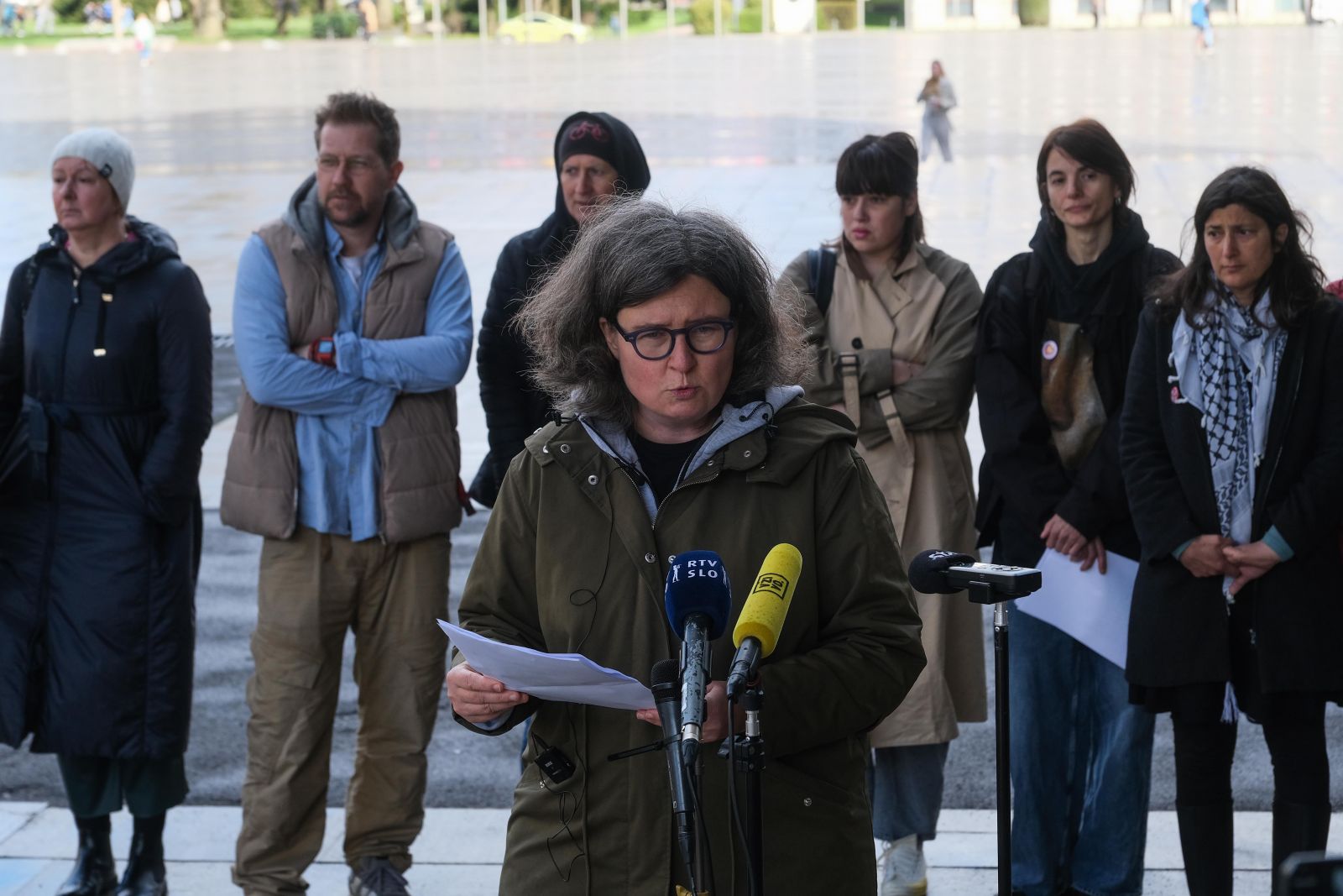 Barbara Rajgelj na današnji novinarski konferenci