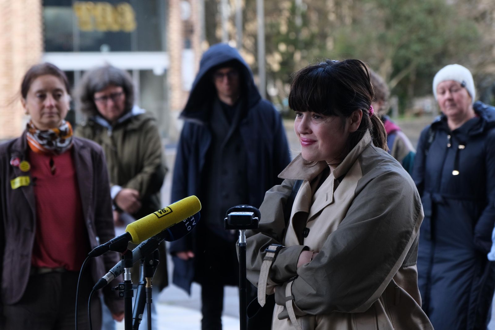Nika Kovač na današnji novinarski konferenci