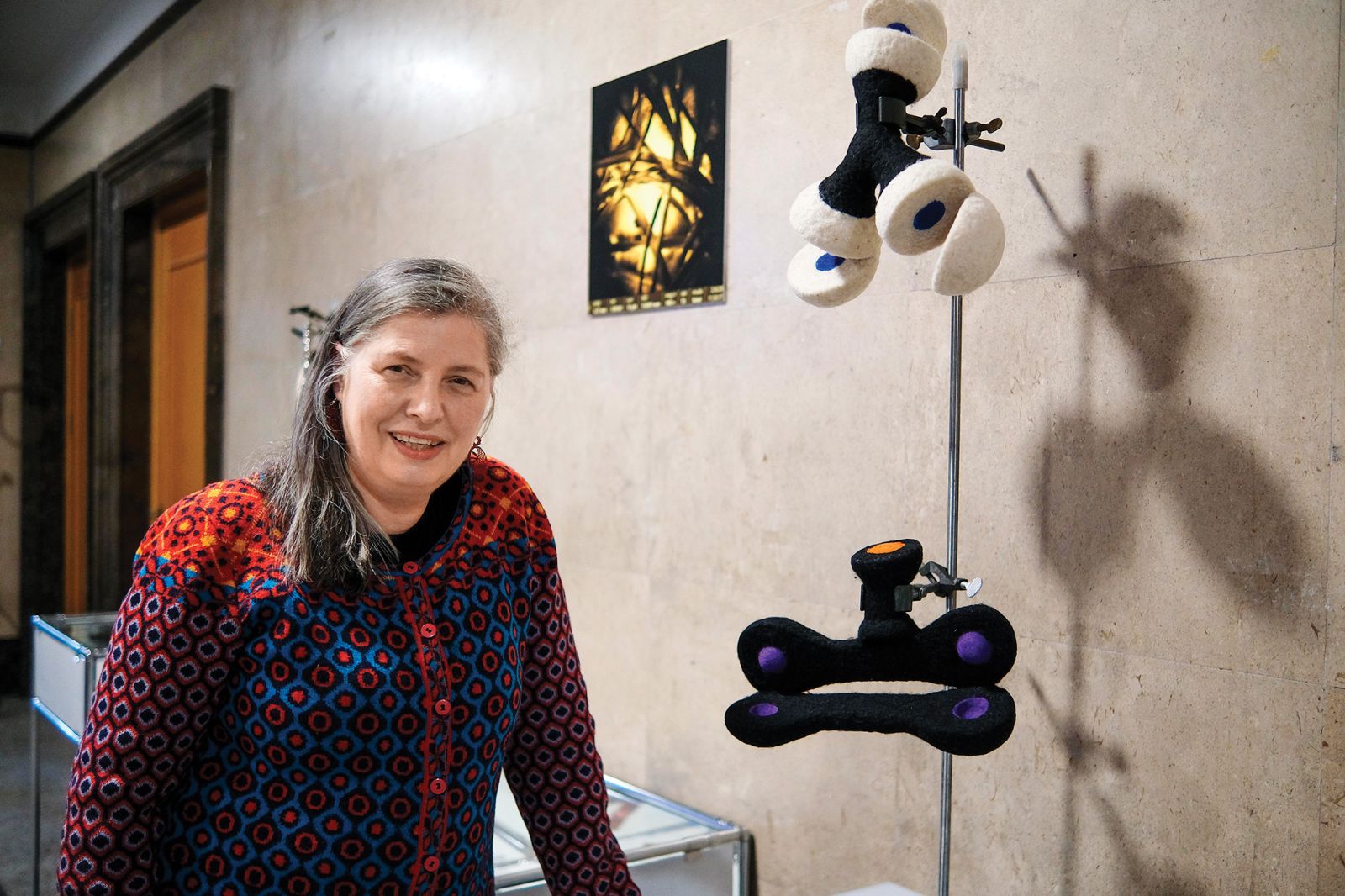 Saba Skaberne: Vlakneni svetovi; Galerija Kemijskega inštituta, LJ | Janez Zalaznik