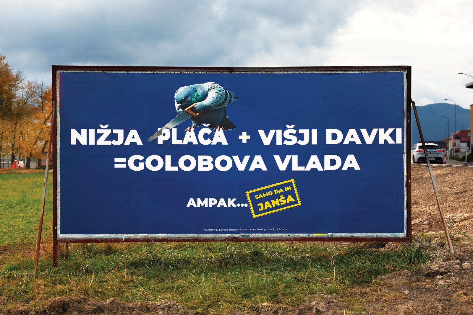 Predvolilna akcija stranke SDS. Pa so plače v Sloveniji pod vlado Roberta Goloba res nižje in davki bistveno višji? 