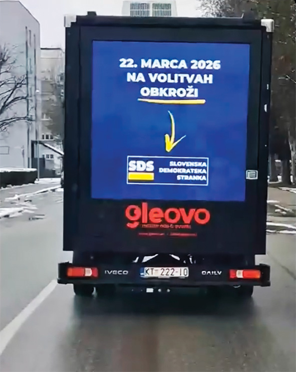 Tovornjak SDS iz Kutine