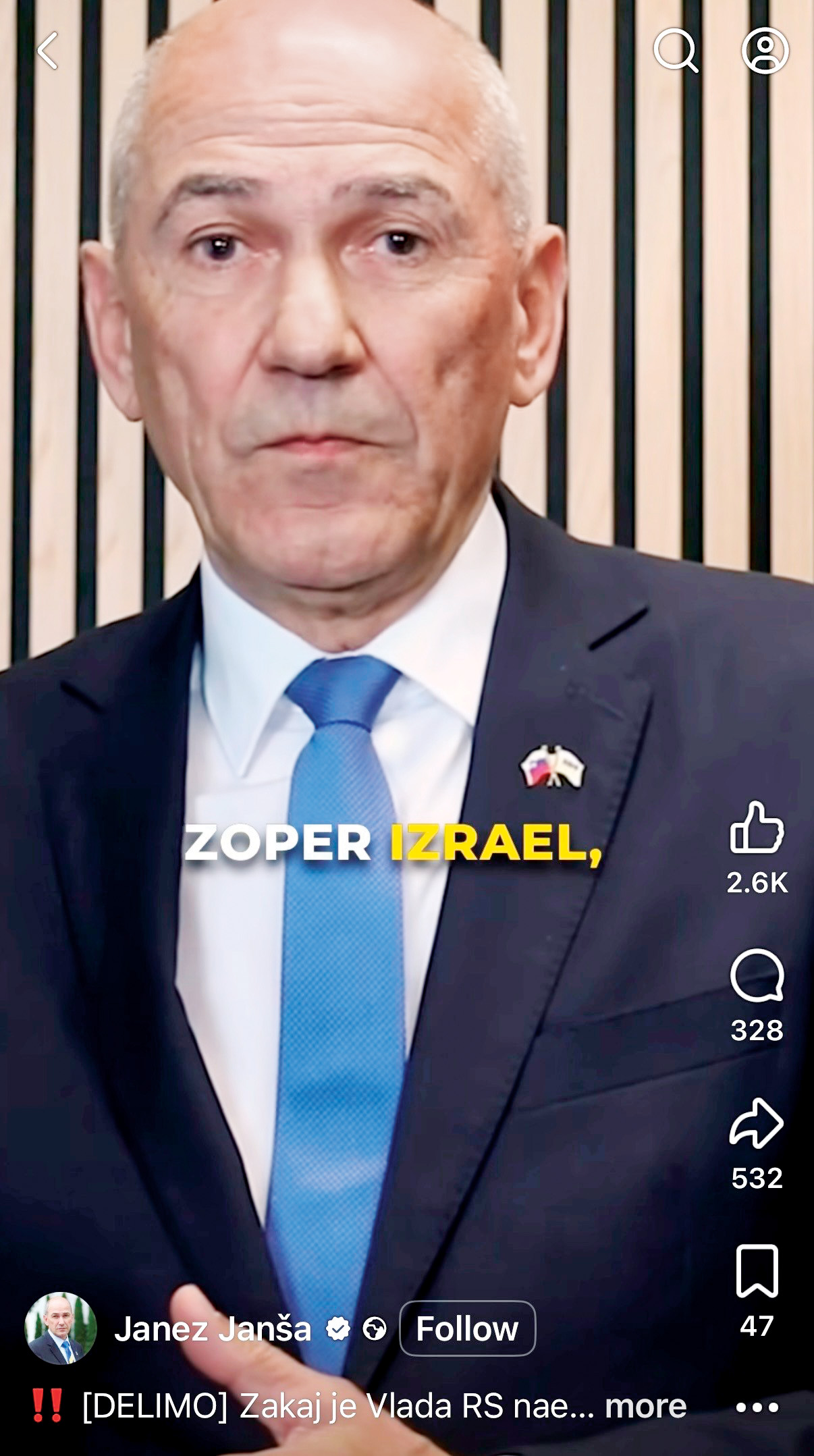 Tri dni pred izbruhom afere nihče ni sumil Izraela. Prvi ga je v videonagovoru svojim volivcem omenil Janez Janša. Kako je vedel?