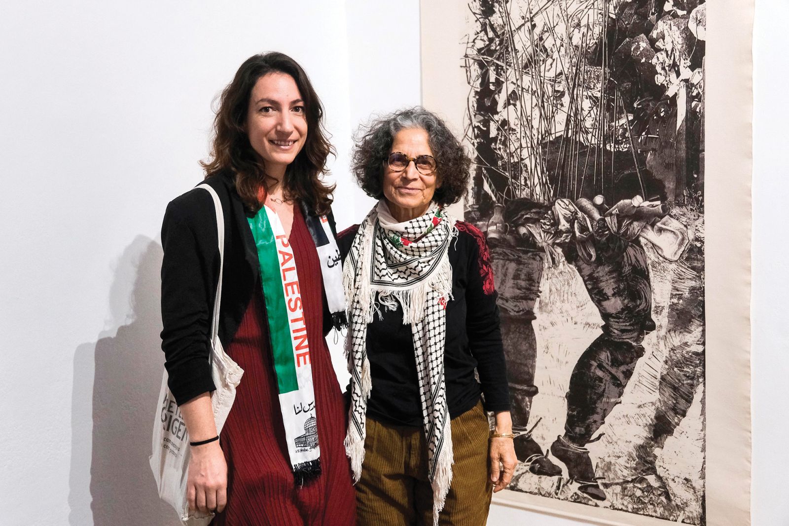 Samira Badran: Etching Palestine, Galerija Škuc, LJ | Janez Zalaznik