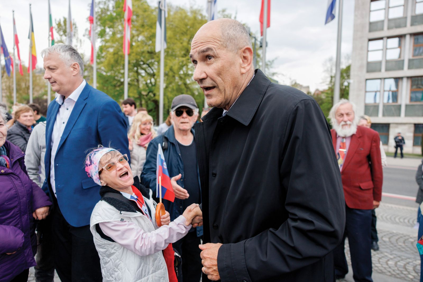 Janez Janša na shodu proti korupciji na dan izvolitve predsednika državnega zbora | Luka Dakskobler