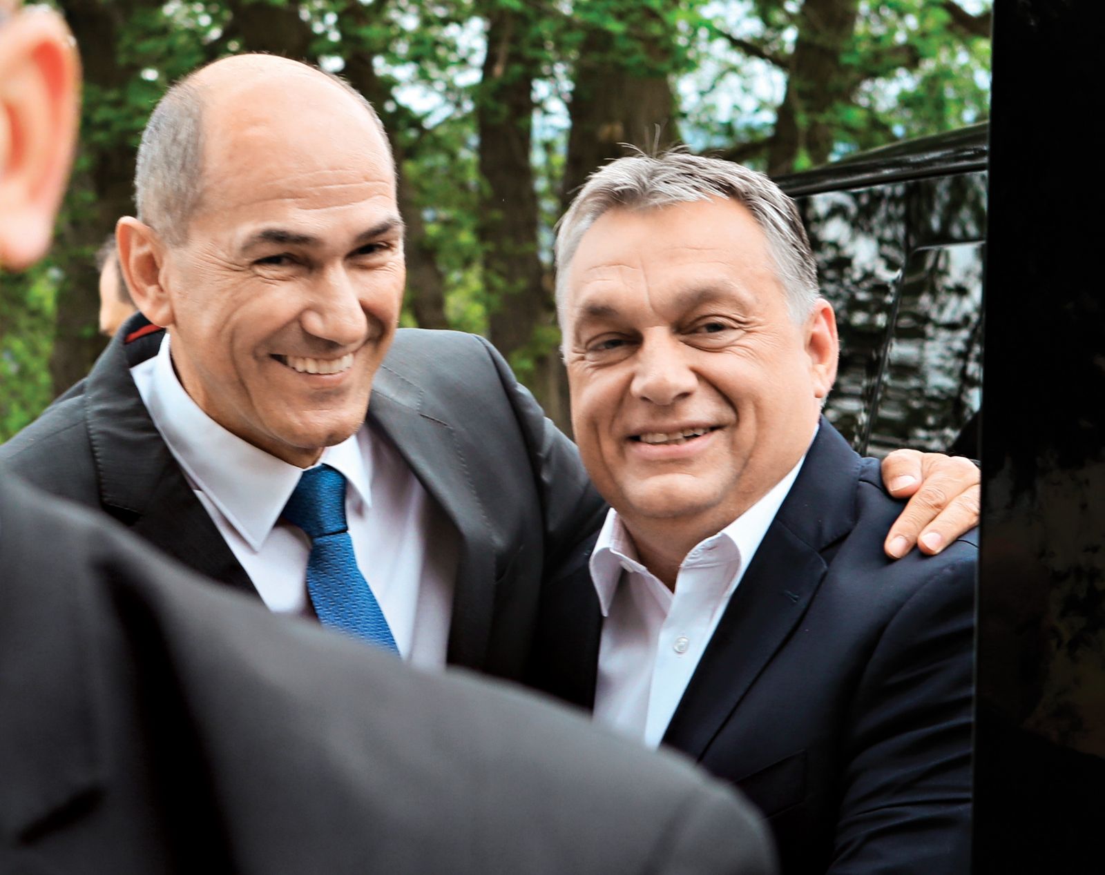 Dolgoletna prijatelja: Janez Janša in Viktor Orbán