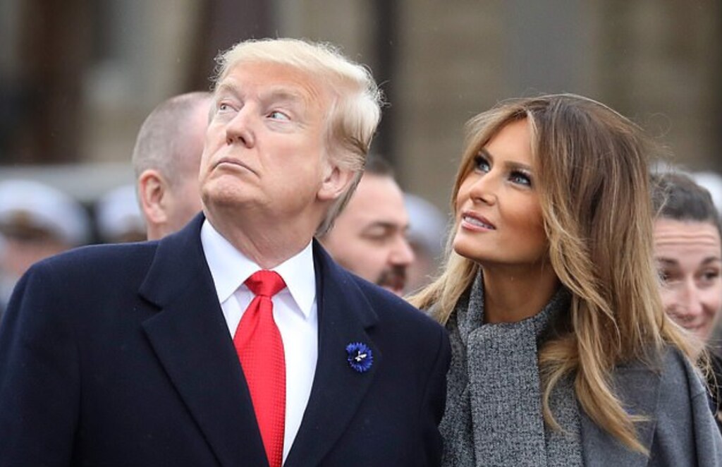 Donald Trump in Melania Trump