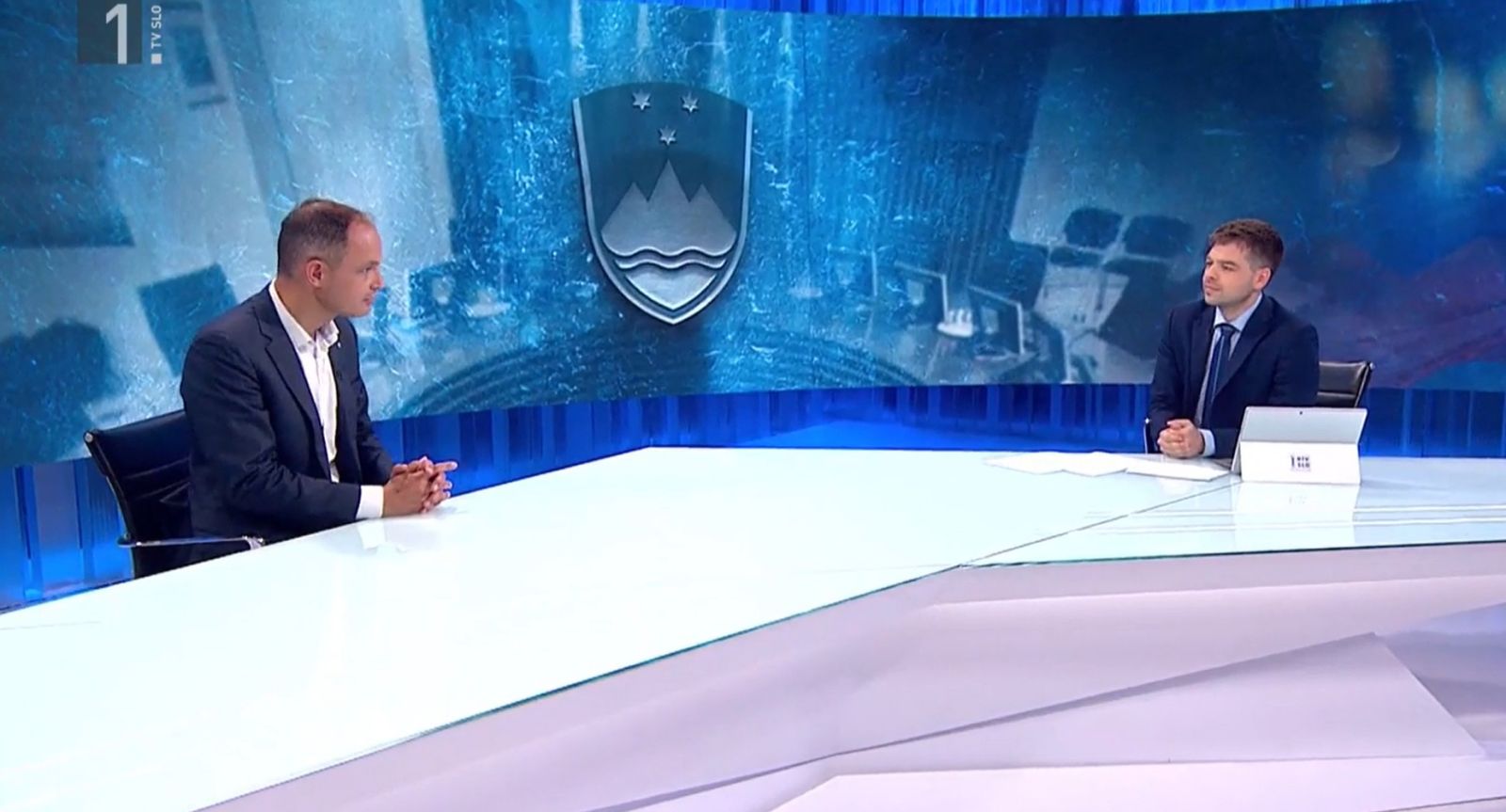 Anže Logar in Žiga Bonča v Odmevih na TV Slovenija