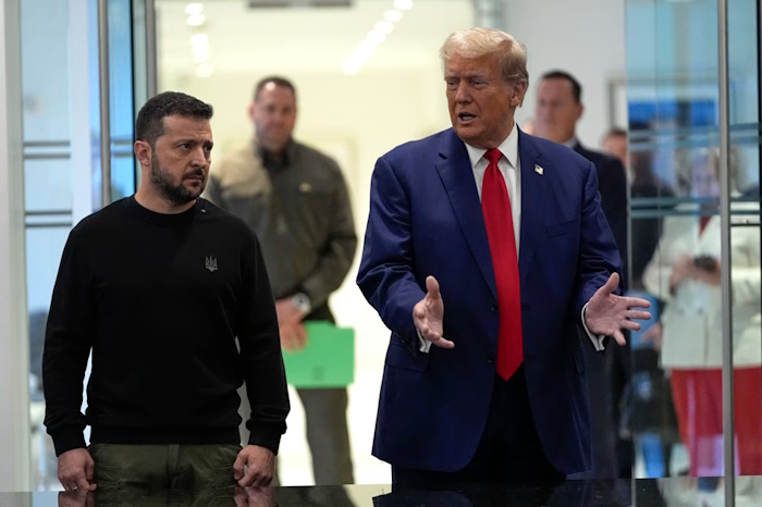 Zelenski / »Zelo si želim, da Amerika prisluhne Evropi«