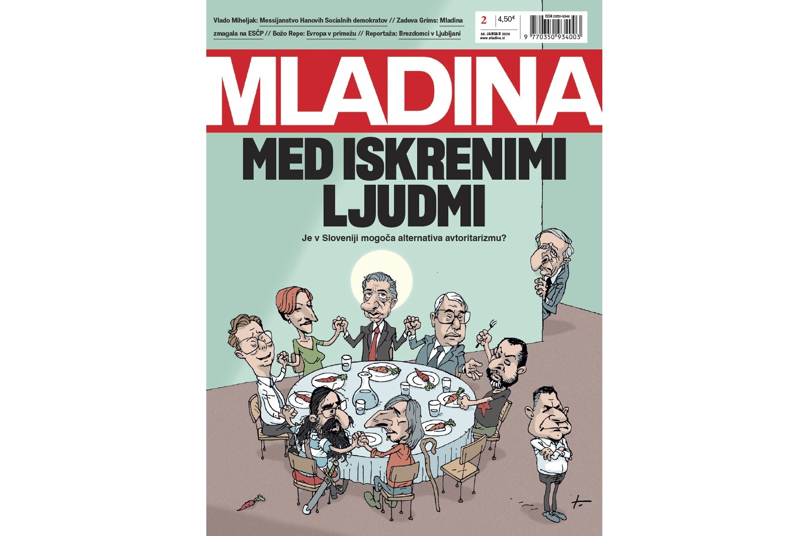Nova naslovnica Mladine / MED ISKRENIMI LJUDMI