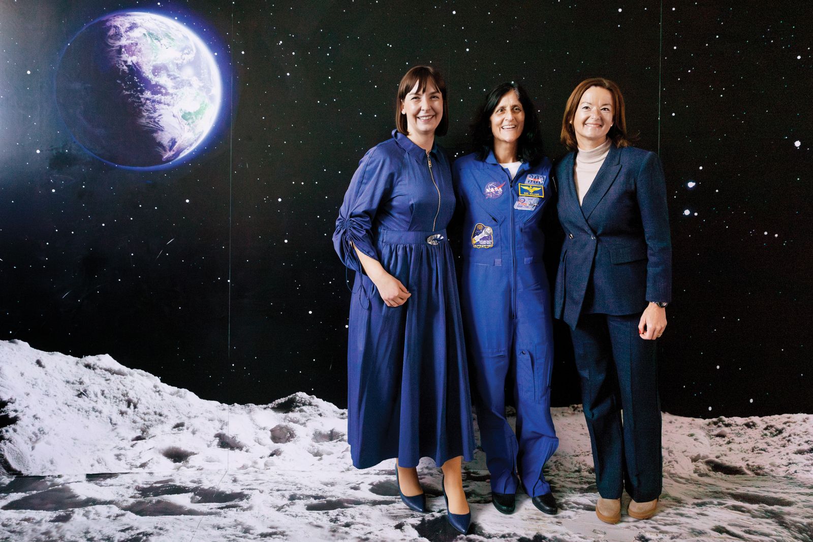 Astronavtka Sunita Williams v centru Noordung v Vitanju | Luka Dakskobler