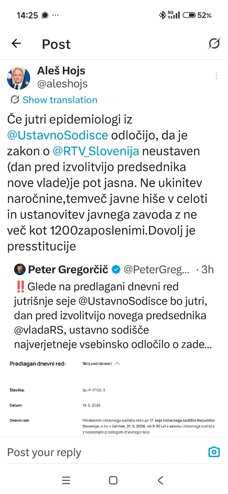 Aleš Hojs predlaga kar ukinitev javne RTV.